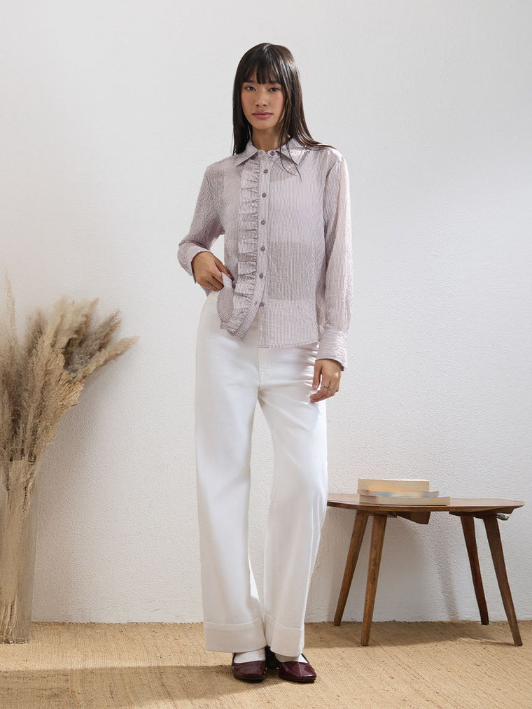Striped Shirt: Circus Women Relaxed Shirts