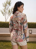 Tie-Up Shirt: Japanese Art Women Regular Shirts