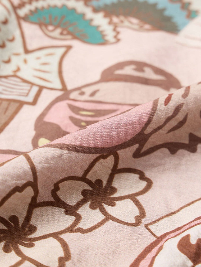 Tie-Up Shirt: Japanese Art Women Regular Shirts