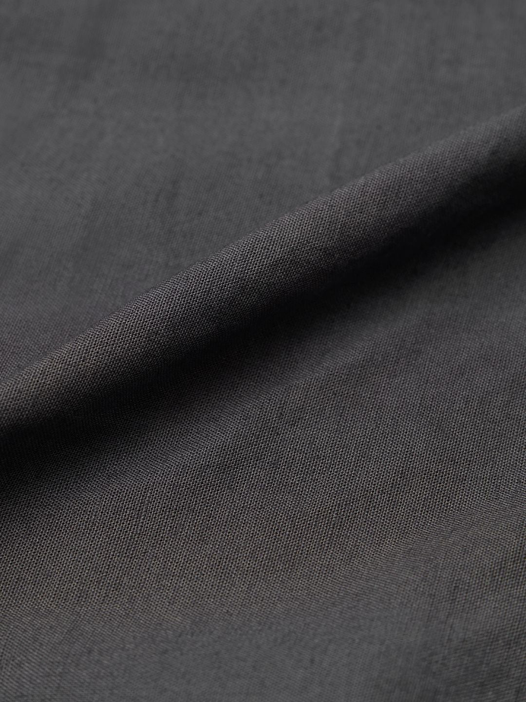 Cotton Linen: Charcoal Cotton Linen Shirts