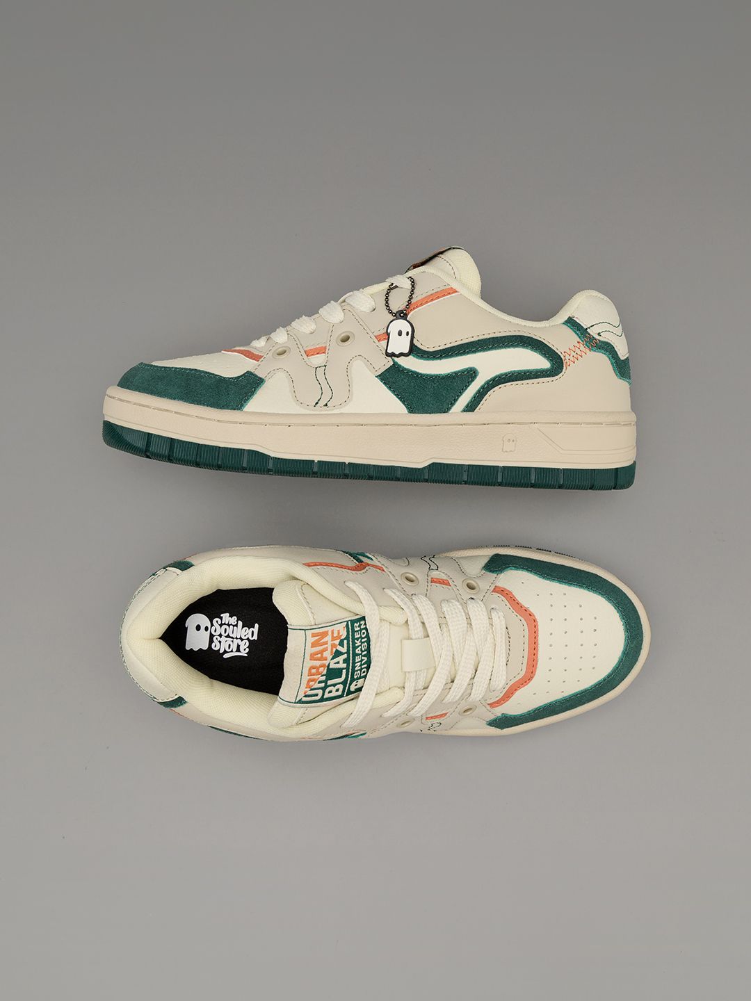Orange Zest: UBZ Women Low Top Sneakers
