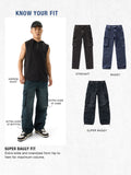 Baggy Fit Denim: Inkstone Men Baggy Fit Jeans