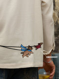 Cotton Linen: Dog Walker Cotton Linen Shirts