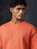Solids: Sunset Orange Oversized T-Shirts