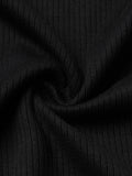 Oversized Vest: Black Stone Easy Fit Vests