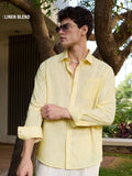 Cotton Linen: Golden Haze Cotton Linen Shirts