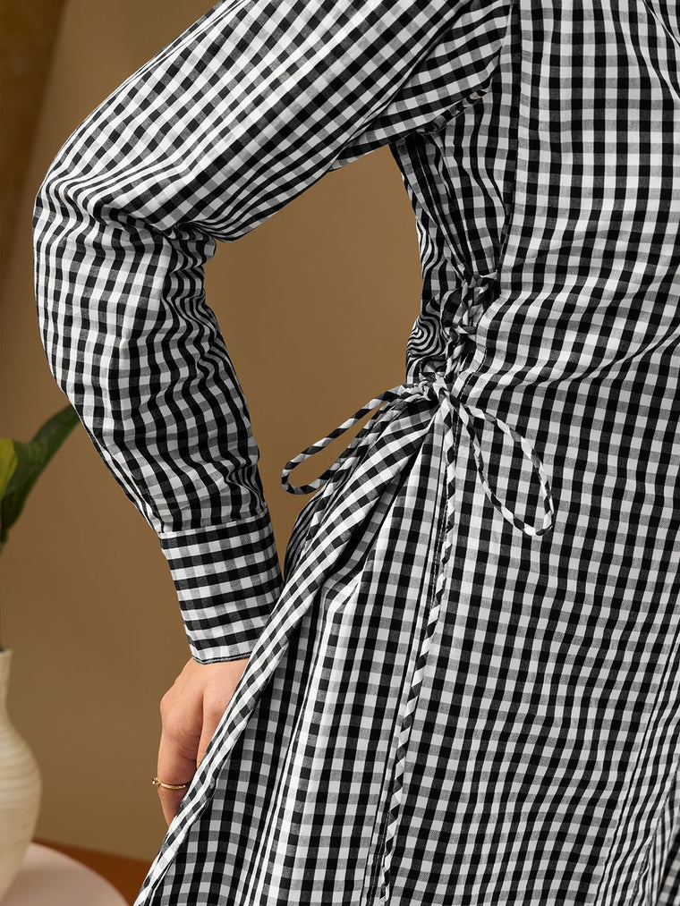 Plaid Shirt-Dress: Tartan Flirt Women Fashion Dresses