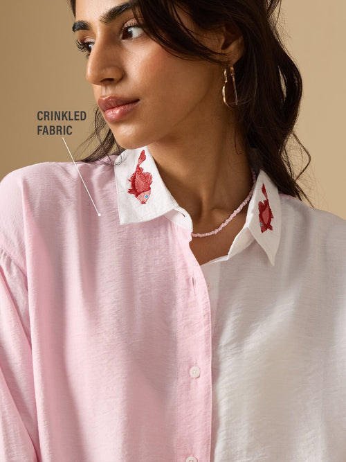 TSS Originals: Pink Vanilla Women Oversized Shirts