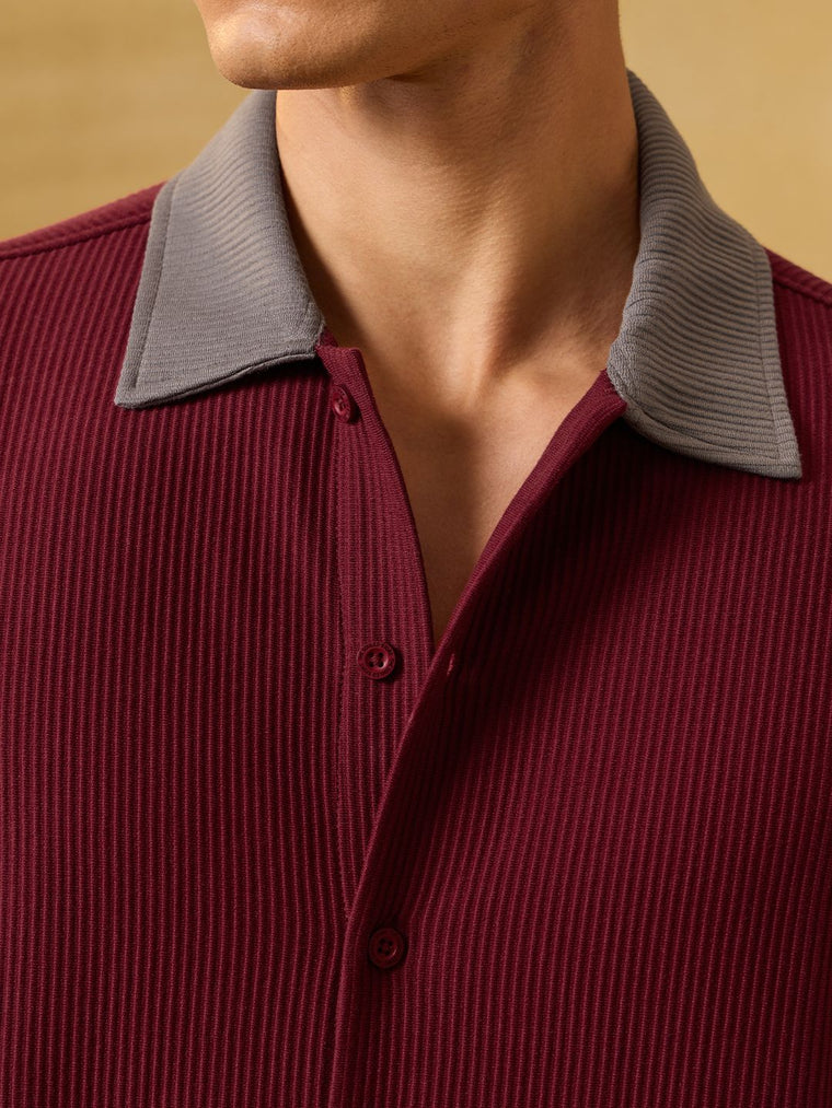 Textured Shirt: Brick House Oversized Shirts