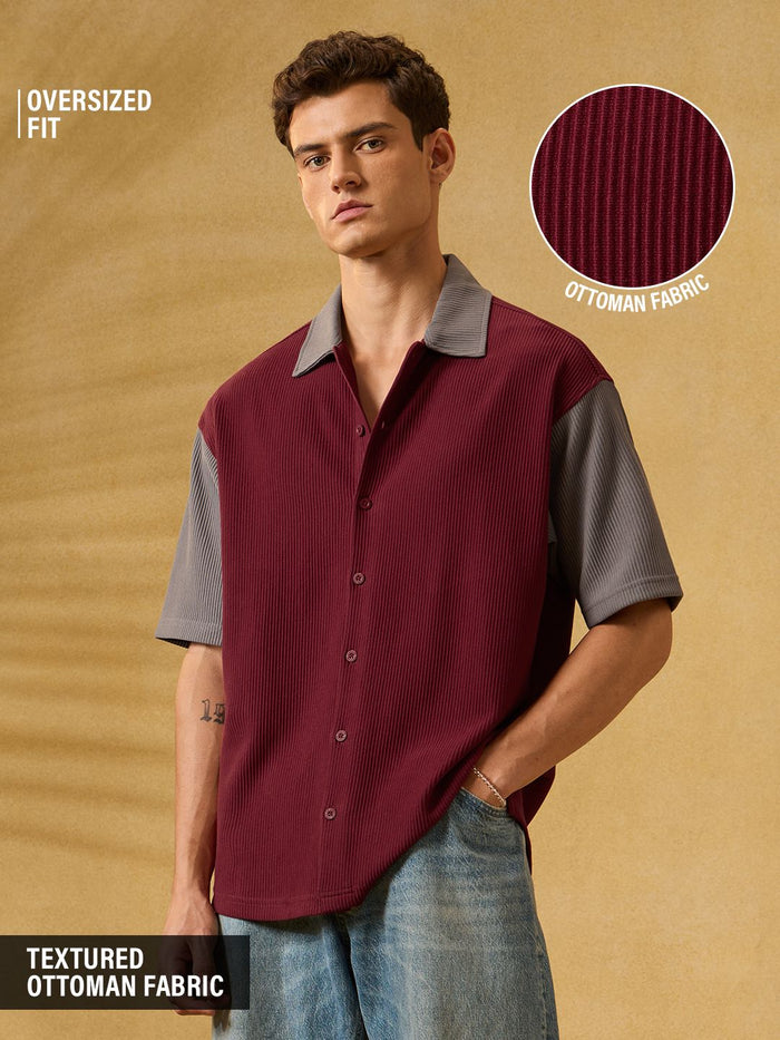 Textured Shirt: Brick House Oversized Shirts