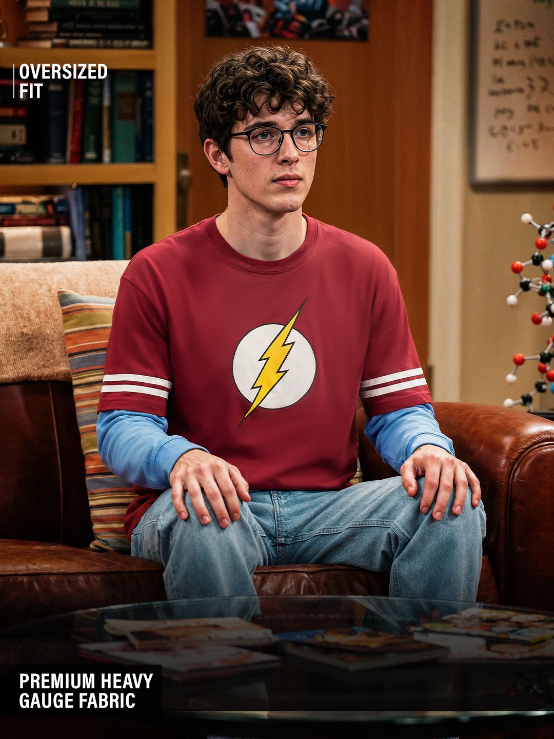The Big Bang Theory: Sheldon Cooper Oversized Full Sleeve T-Shirts