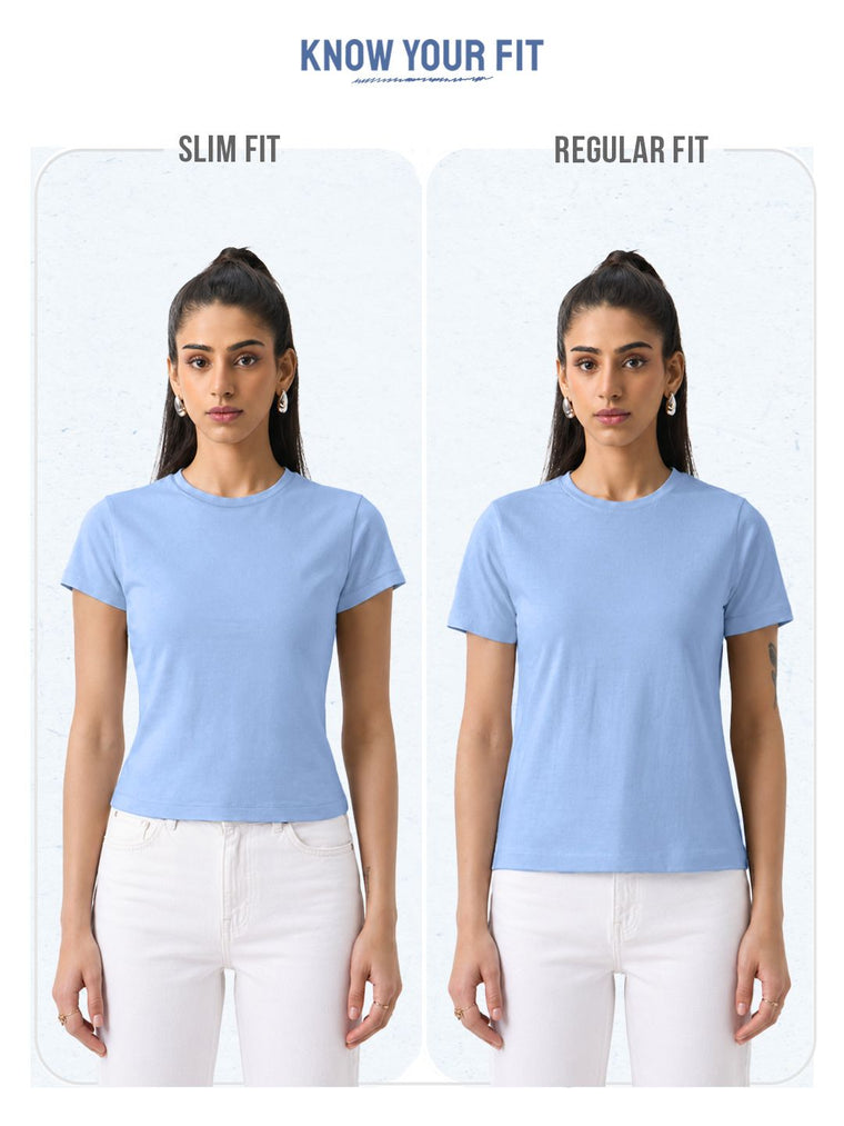 Vintage Solids: Fuchsia Pink Women Regular T-Shirts