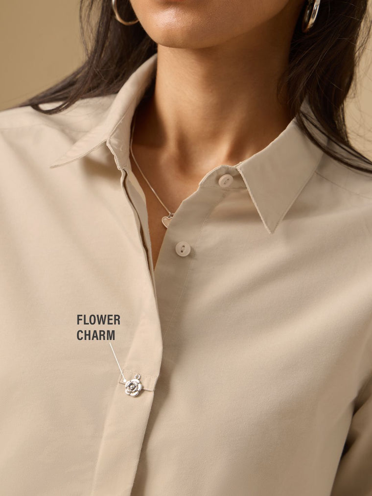 Easy Solids: Buttercream Women Relaxed Shirts