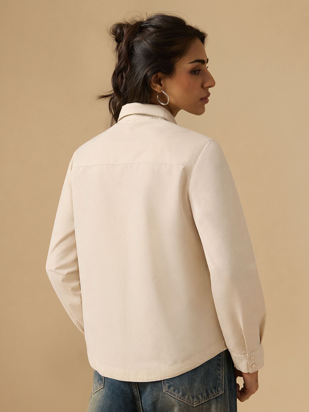 Easy Solids: Buttercream Women Relaxed Shirts