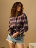Plaid Shirt: Hazel Women Oversized Shirts