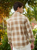 Plaid Shirt: Ochre Men Relaxed Shirts