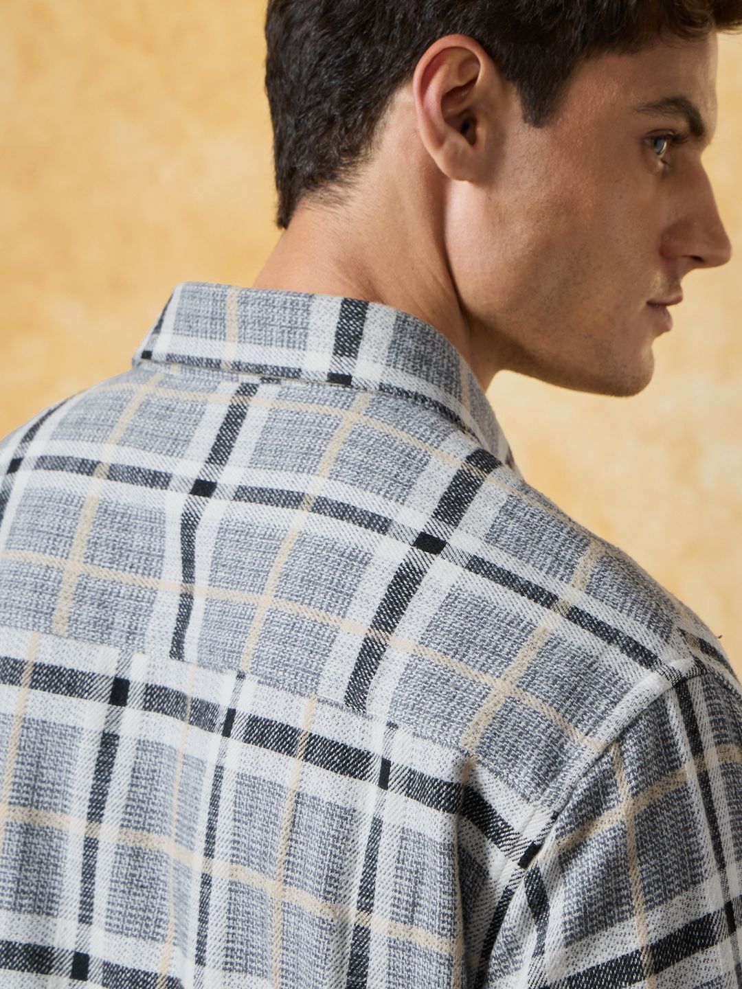 Plaid Shirt: Fossil Men Utility Shirts