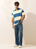 Oversized Polo: Colourblock Men Rugby Polos