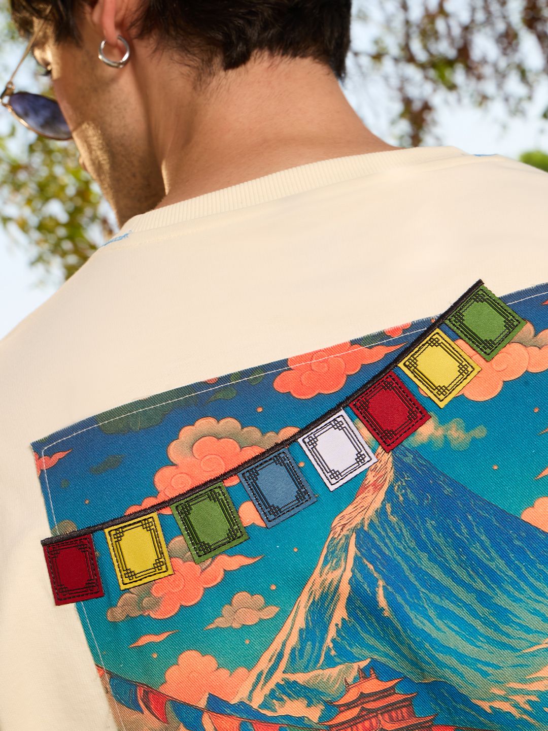 Tibetan Tales: The Flag Oversized T-Shirts