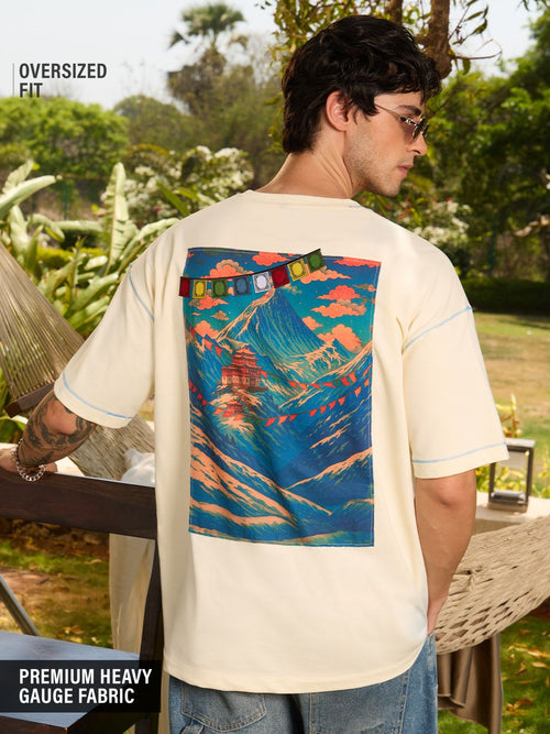 Tibetan Tales: The Flag Oversized T-Shirts