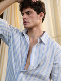 Textured Stripe: Riverbed Oversized Shirts