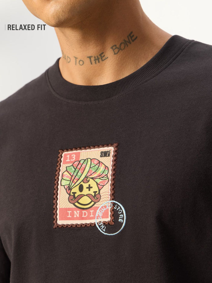 S.W.SMILEY: Happy Desi Men Relaxed Fit T-Shirts