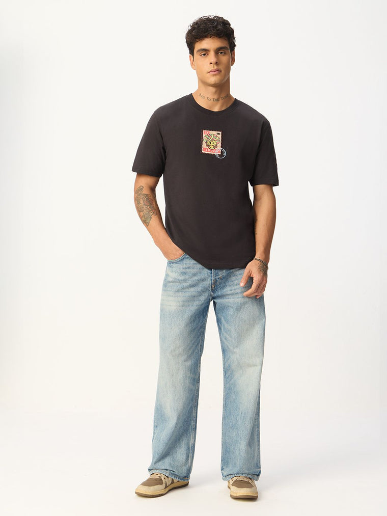 S.W.SMILEY: Happy Desi Men Relaxed Fit T-Shirts