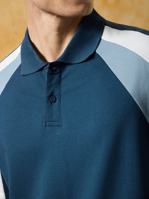 Oversized Polo: Azure Oversized Polos