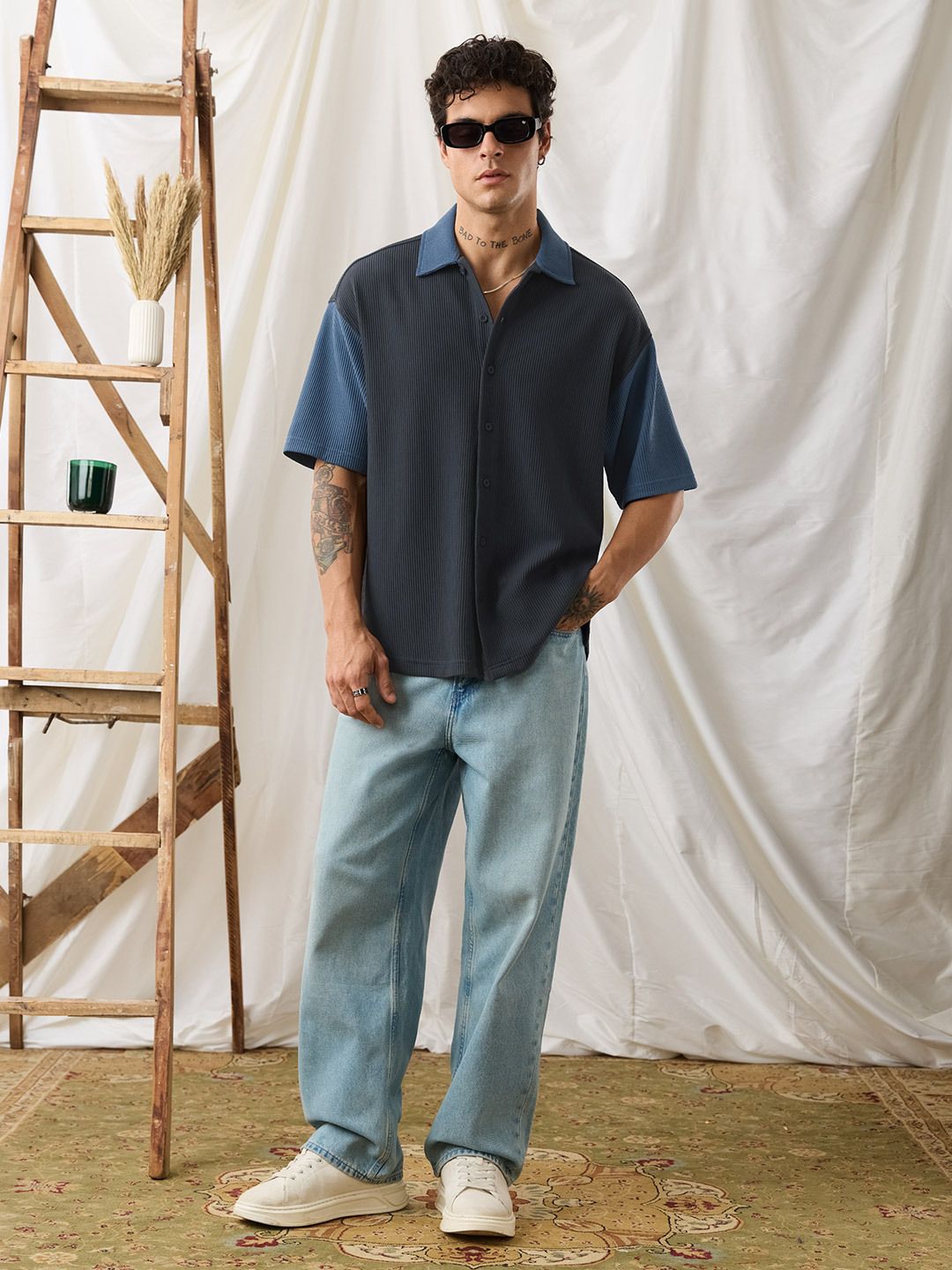 Textured Shirt: Moonlight Men Textured Shirts