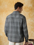 Textured Shirt: Glacier Men Textured Shirts