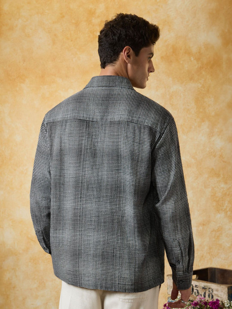 Textured Shirt: Glacier Men Textured Shirts