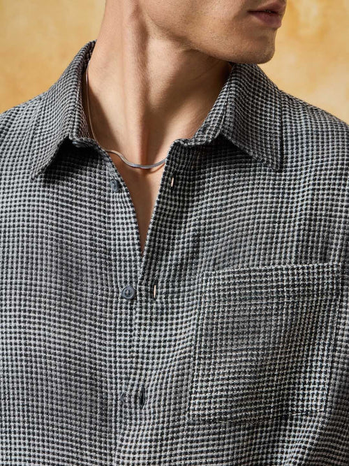 Textured Shirt: Glacier Men Textured Shirts