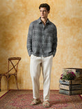 Textured Shirt: Glacier Men Textured Shirts