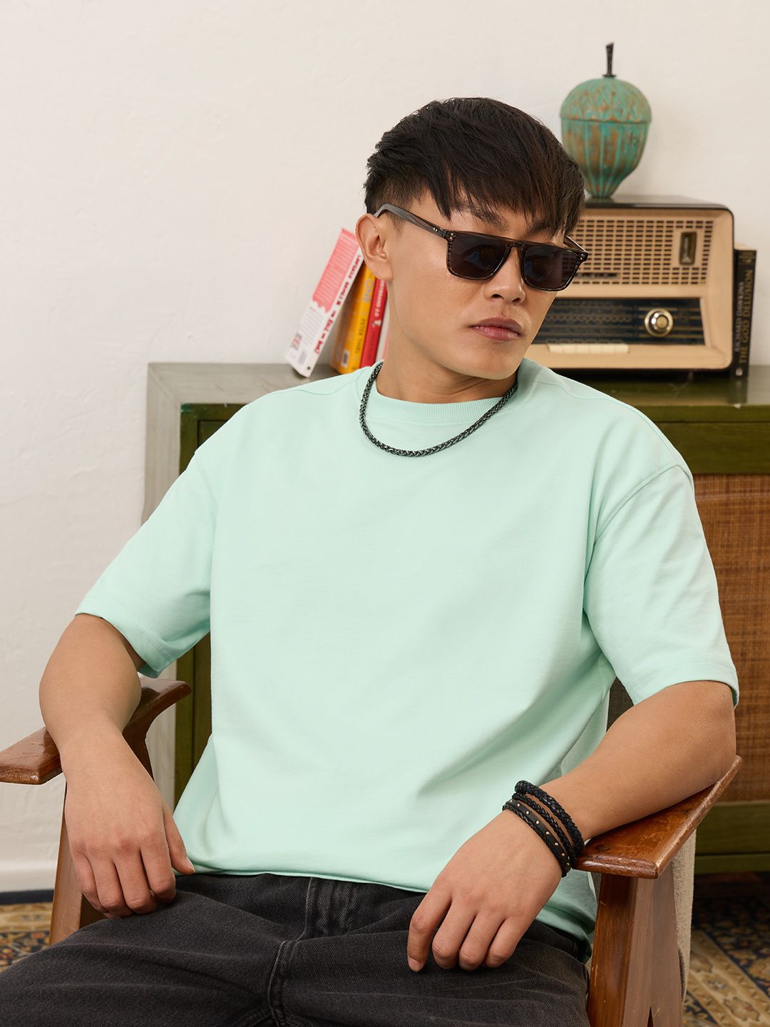 Solids: Apple Mint Oversized T-Shirts