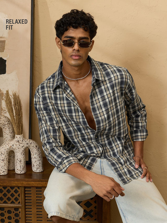 Casual Shirt: Moss Men Relaxed Shirts