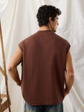 Oversized Vest: Red Currant Easy Fit Vests