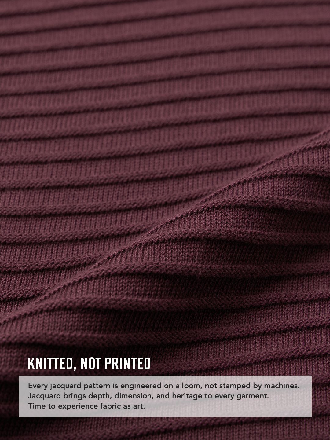 Textured Flatknit: Ruby Wine Textured Polos