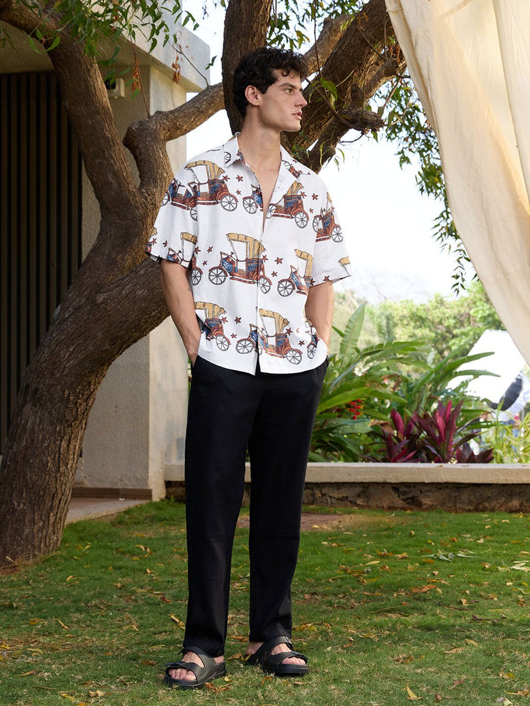 Cotton Linen: Tuk-Tuk Holiday Shirts