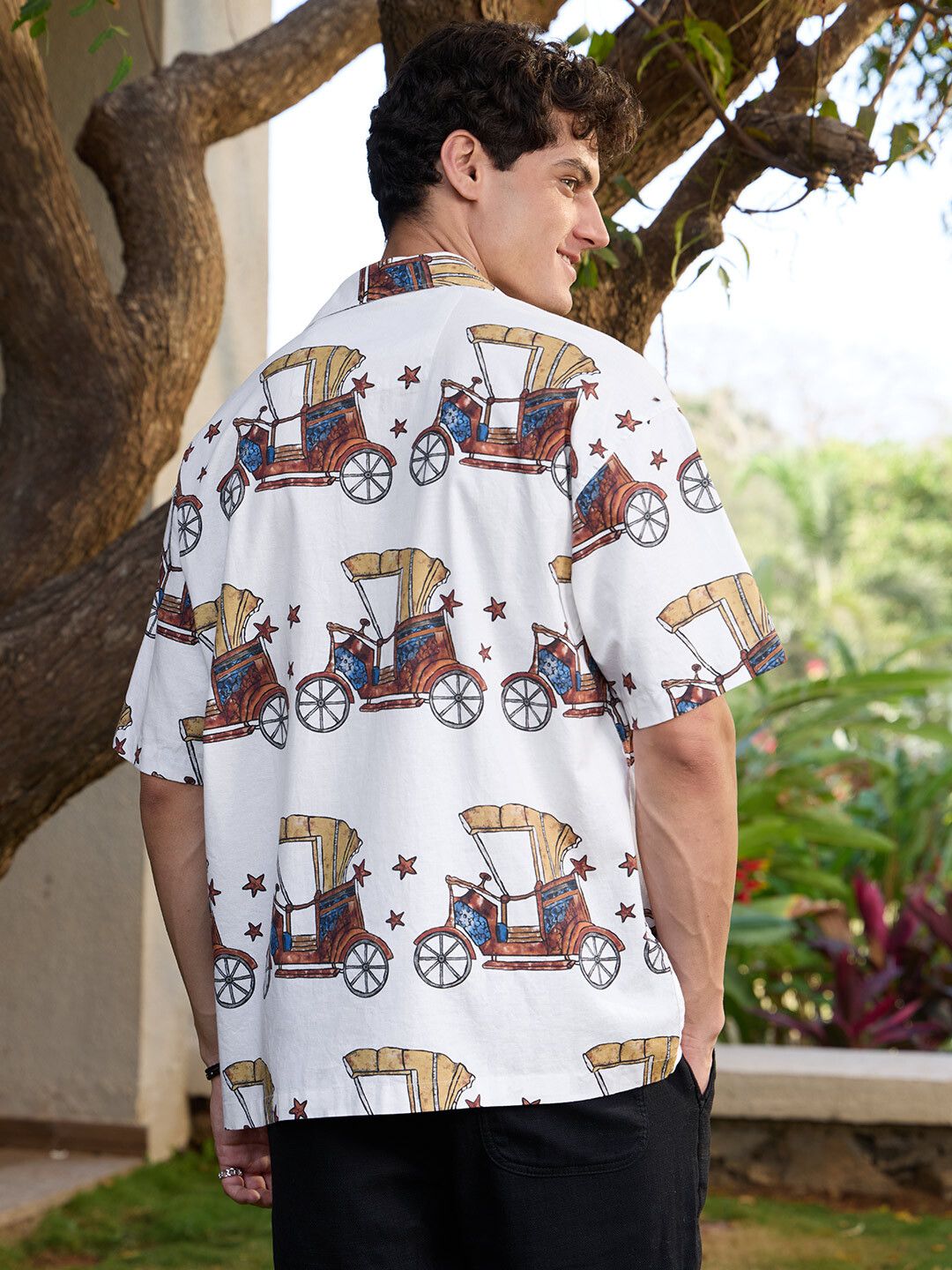 Cotton Linen: Tuk-Tuk Holiday Shirts