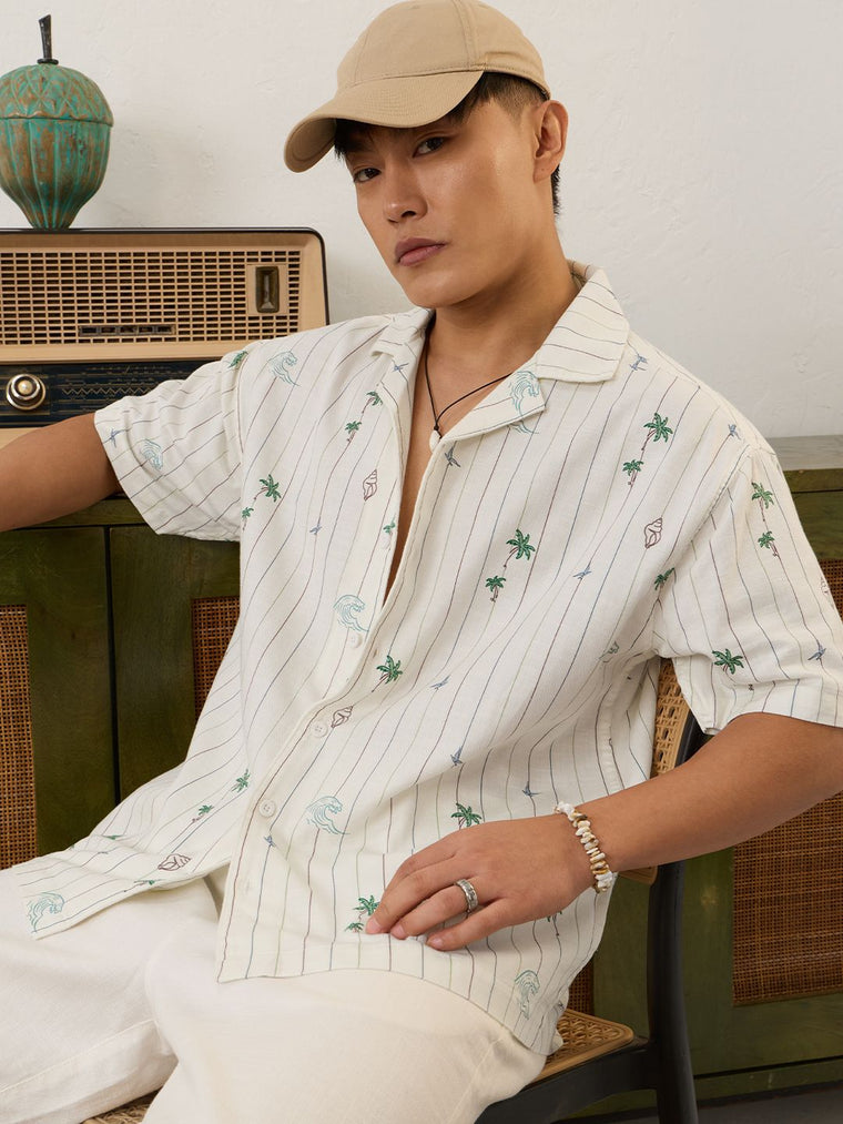 TSS Originals: Beach Stripes Oversized Shirts