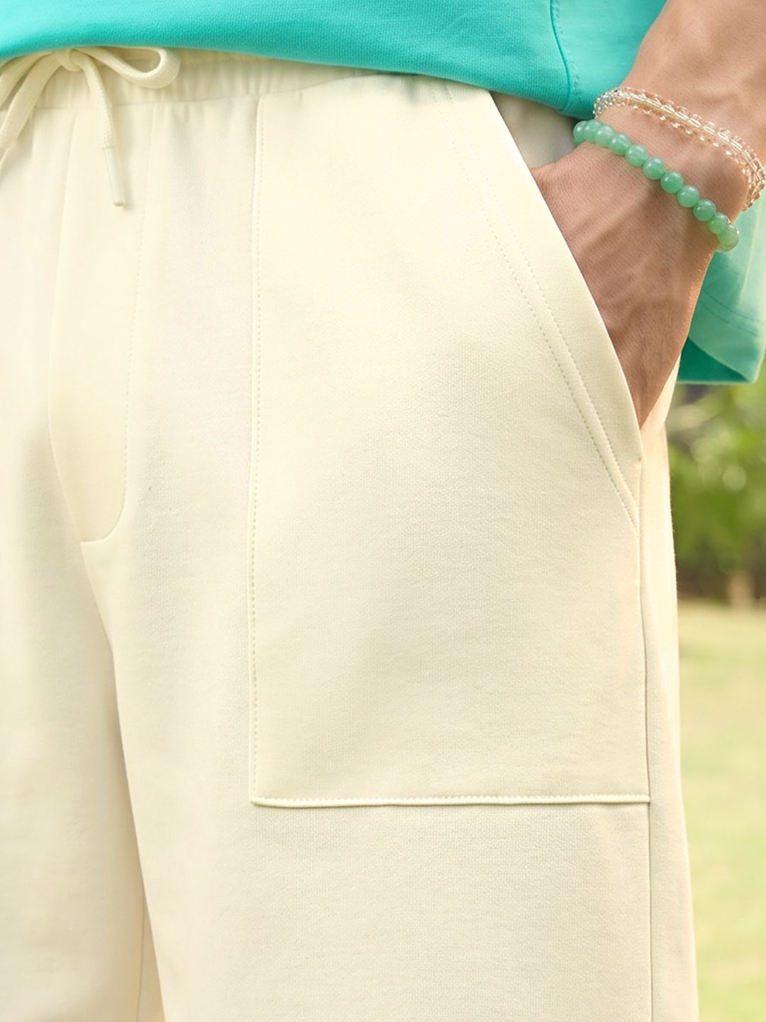 Bermuda Shorts: Ivory Hue Men Bermuda Shorts