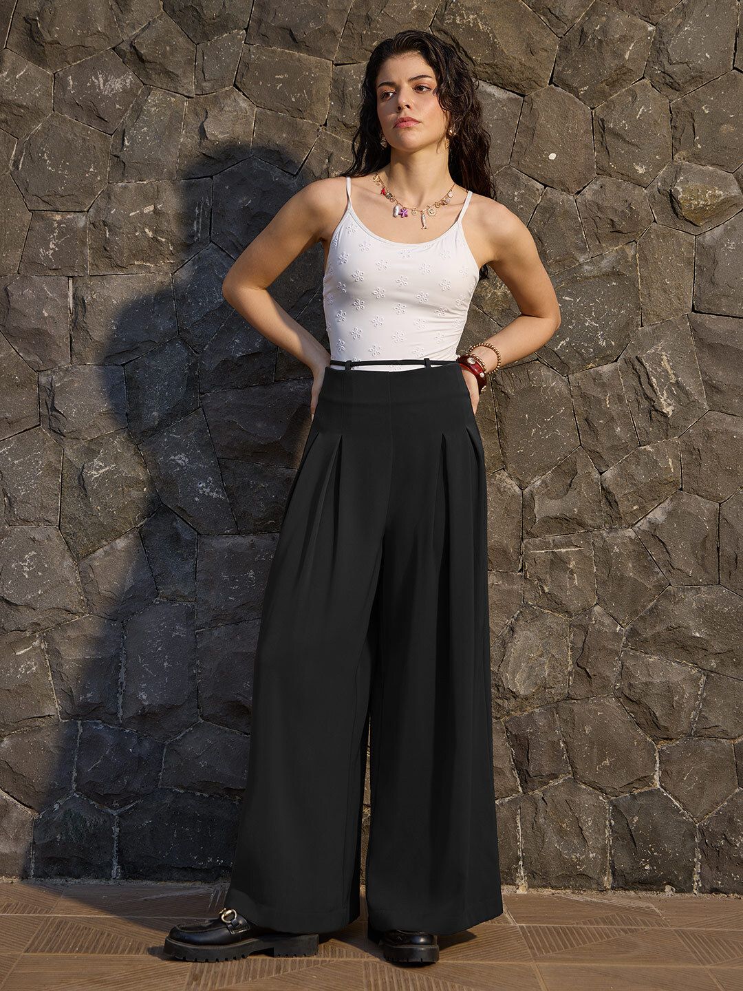 All-Day Pants: Liquorice Women Wide Pants