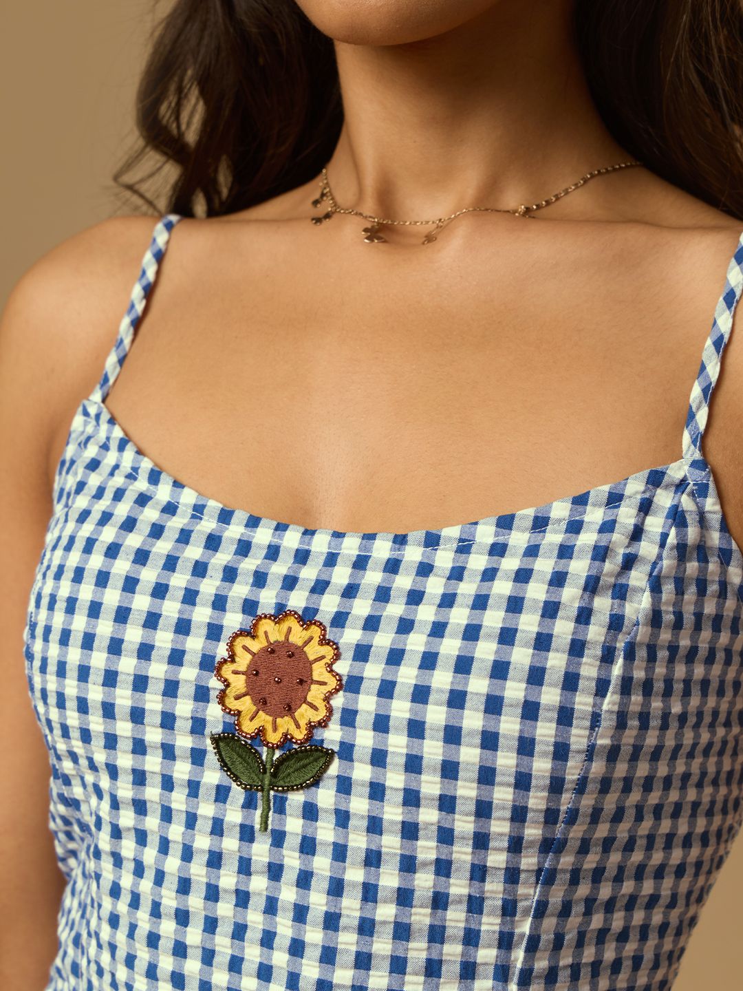 Corset Gingham Dress: Sunflower Women Fashion Dresses