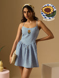 Corset Gingham Dress: Sunflower Women Fashion Dresses