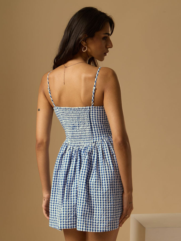 Corset Gingham Dress: Sunflower Women Fashion Dresses