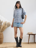 Stripe Shirt: Shadow Women Relaxed Shirts