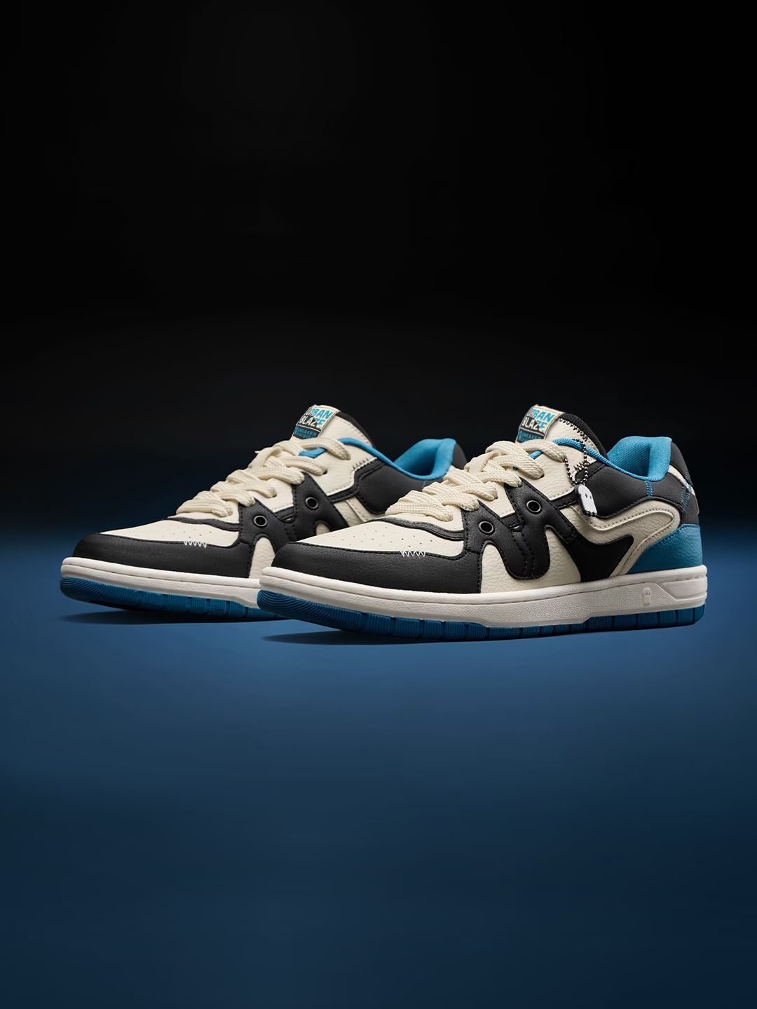 Urban Blaze: Court Blue Men Low Top Sneakers
