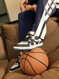 Urban Blaze: Court Blue Men Low Top Sneakers