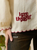 Hooded Shirt: Love Thyself Women Oversized Shirts