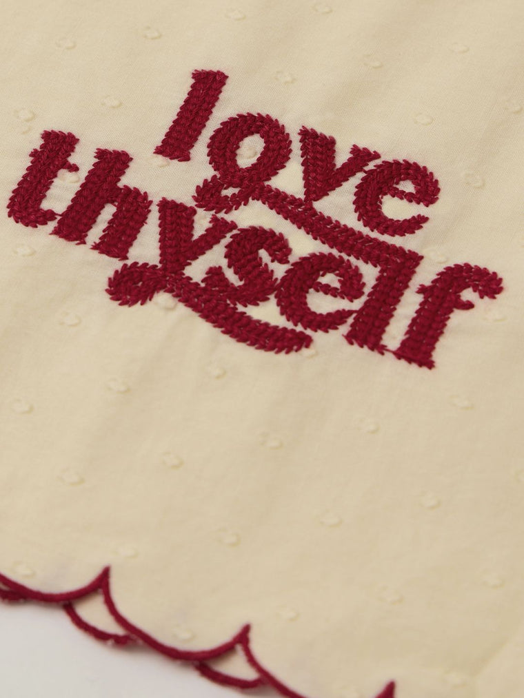 Hooded Shirt: Love Thyself Women Oversized Shirts